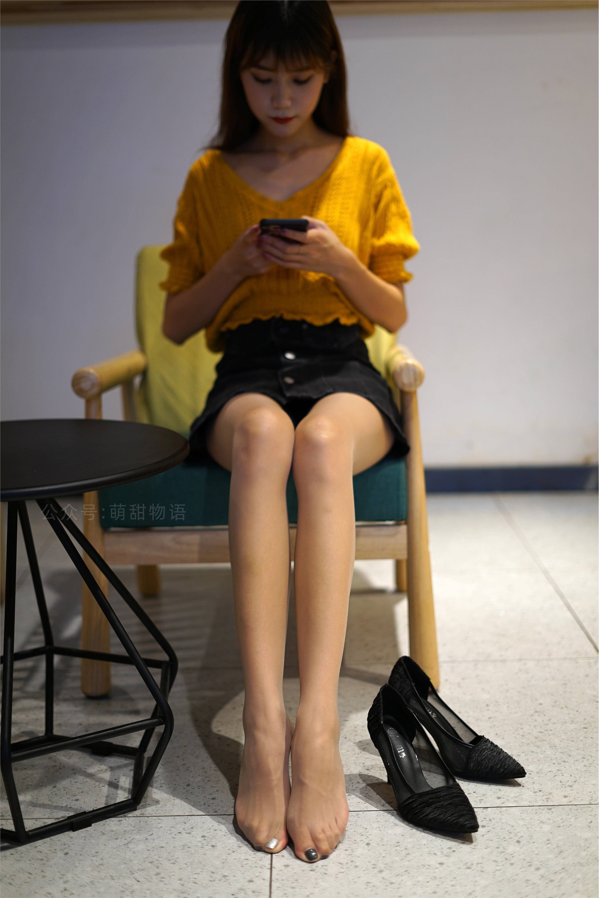 萌甜物语 XM105《金麦色针织衫-琪琪》